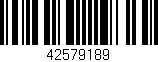 Código de barras (EAN, GTIN, SKU, ISBN): '42579189'