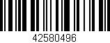 Código de barras (EAN, GTIN, SKU, ISBN): '42580496'