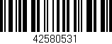 Código de barras (EAN, GTIN, SKU, ISBN): '42580531'