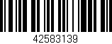 Código de barras (EAN, GTIN, SKU, ISBN): '42583139'