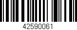 Código de barras (EAN, GTIN, SKU, ISBN): '42590061'