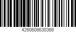 Código de barras (EAN, GTIN, SKU, ISBN): '4260608630368'