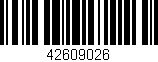 Código de barras (EAN, GTIN, SKU, ISBN): '42609026'