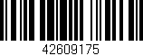 Código de barras (EAN, GTIN, SKU, ISBN): '42609175'