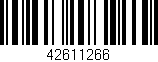 Código de barras (EAN, GTIN, SKU, ISBN): '42611266'