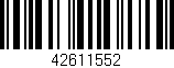Código de barras (EAN, GTIN, SKU, ISBN): '42611552'