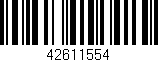Código de barras (EAN, GTIN, SKU, ISBN): '42611554'