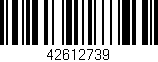 Código de barras (EAN, GTIN, SKU, ISBN): '42612739'
