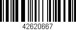 Código de barras (EAN, GTIN, SKU, ISBN): '42620667'