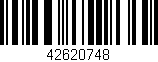 Código de barras (EAN, GTIN, SKU, ISBN): '42620748'