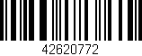 Código de barras (EAN, GTIN, SKU, ISBN): '42620772'