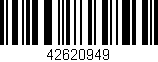 Código de barras (EAN, GTIN, SKU, ISBN): '42620949'
