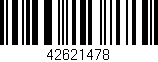 Código de barras (EAN, GTIN, SKU, ISBN): '42621478'