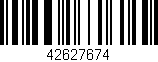 Código de barras (EAN, GTIN, SKU, ISBN): '42627674'