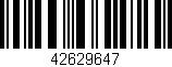 Código de barras (EAN, GTIN, SKU, ISBN): '42629647'