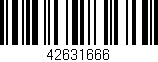 Código de barras (EAN, GTIN, SKU, ISBN): '42631666'