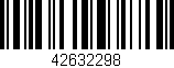 Código de barras (EAN, GTIN, SKU, ISBN): '42632298'