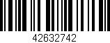 Código de barras (EAN, GTIN, SKU, ISBN): '42632742'