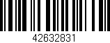 Código de barras (EAN, GTIN, SKU, ISBN): '42632831'