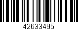 Código de barras (EAN, GTIN, SKU, ISBN): '42633495'