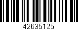 Código de barras (EAN, GTIN, SKU, ISBN): '42635125'