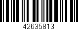 Código de barras (EAN, GTIN, SKU, ISBN): '42635813'