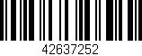Código de barras (EAN, GTIN, SKU, ISBN): '42637252'