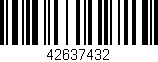 Código de barras (EAN, GTIN, SKU, ISBN): '42637432'
