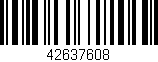 Código de barras (EAN, GTIN, SKU, ISBN): '42637608'
