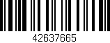 Código de barras (EAN, GTIN, SKU, ISBN): '42637665'