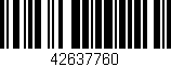 Código de barras (EAN, GTIN, SKU, ISBN): '42637760'