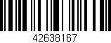 Código de barras (EAN, GTIN, SKU, ISBN): '42638167'