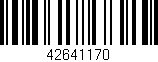 Código de barras (EAN, GTIN, SKU, ISBN): '42641170'