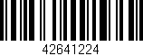 Código de barras (EAN, GTIN, SKU, ISBN): '42641224'