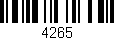 Código de barras (EAN, GTIN, SKU, ISBN): '4265'