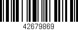 Código de barras (EAN, GTIN, SKU, ISBN): '42679869'