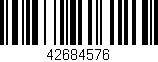 Código de barras (EAN, GTIN, SKU, ISBN): '42684576'