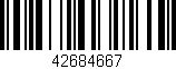 Código de barras (EAN, GTIN, SKU, ISBN): '42684667'