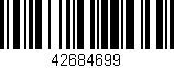 Código de barras (EAN, GTIN, SKU, ISBN): '42684699'
