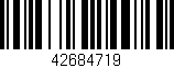 Código de barras (EAN, GTIN, SKU, ISBN): '42684719'