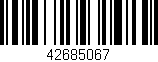 Código de barras (EAN, GTIN, SKU, ISBN): '42685067'