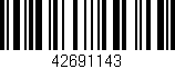 Código de barras (EAN, GTIN, SKU, ISBN): '42691143'