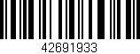 Código de barras (EAN, GTIN, SKU, ISBN): '42691933'