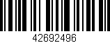 Código de barras (EAN, GTIN, SKU, ISBN): '42692496'