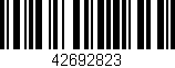 Código de barras (EAN, GTIN, SKU, ISBN): '42692823'