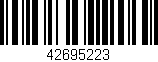Código de barras (EAN, GTIN, SKU, ISBN): '42695223'