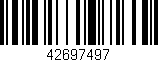 Código de barras (EAN, GTIN, SKU, ISBN): '42697497'