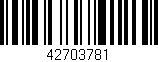 Código de barras (EAN, GTIN, SKU, ISBN): '42703781'