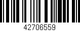 Código de barras (EAN, GTIN, SKU, ISBN): '42706559'