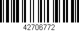 Código de barras (EAN, GTIN, SKU, ISBN): '42706772'